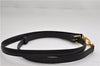 Authentic Louis Vuitton Leather Shoulder Strap Black 43.3-48" LV 0376F