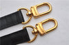 Authentic Louis Vuitton Leather Shoulder Strap Black 43.3-48" LV 0376F