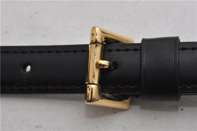 Authentic Louis Vuitton Leather Shoulder Strap Black 43.3-48