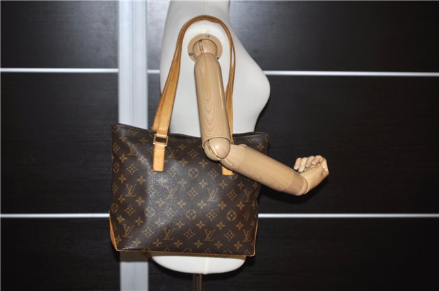 Authentic Louis Vuitton Monogram Cabas Piano Shoulder Tote Bag M51148 LV 0377F