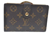 Auth Louis Vuitton Monogram Porte Monnaie Billets Viennois M61663 Wallet 0377H