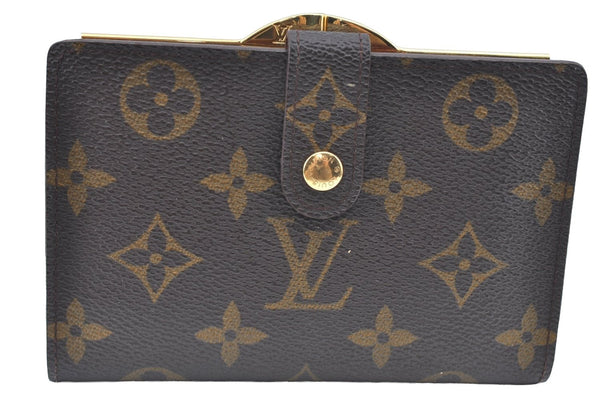 Auth Louis Vuitton Monogram Porte Monnaie Billets Viennois M61663 Wallet 0377H