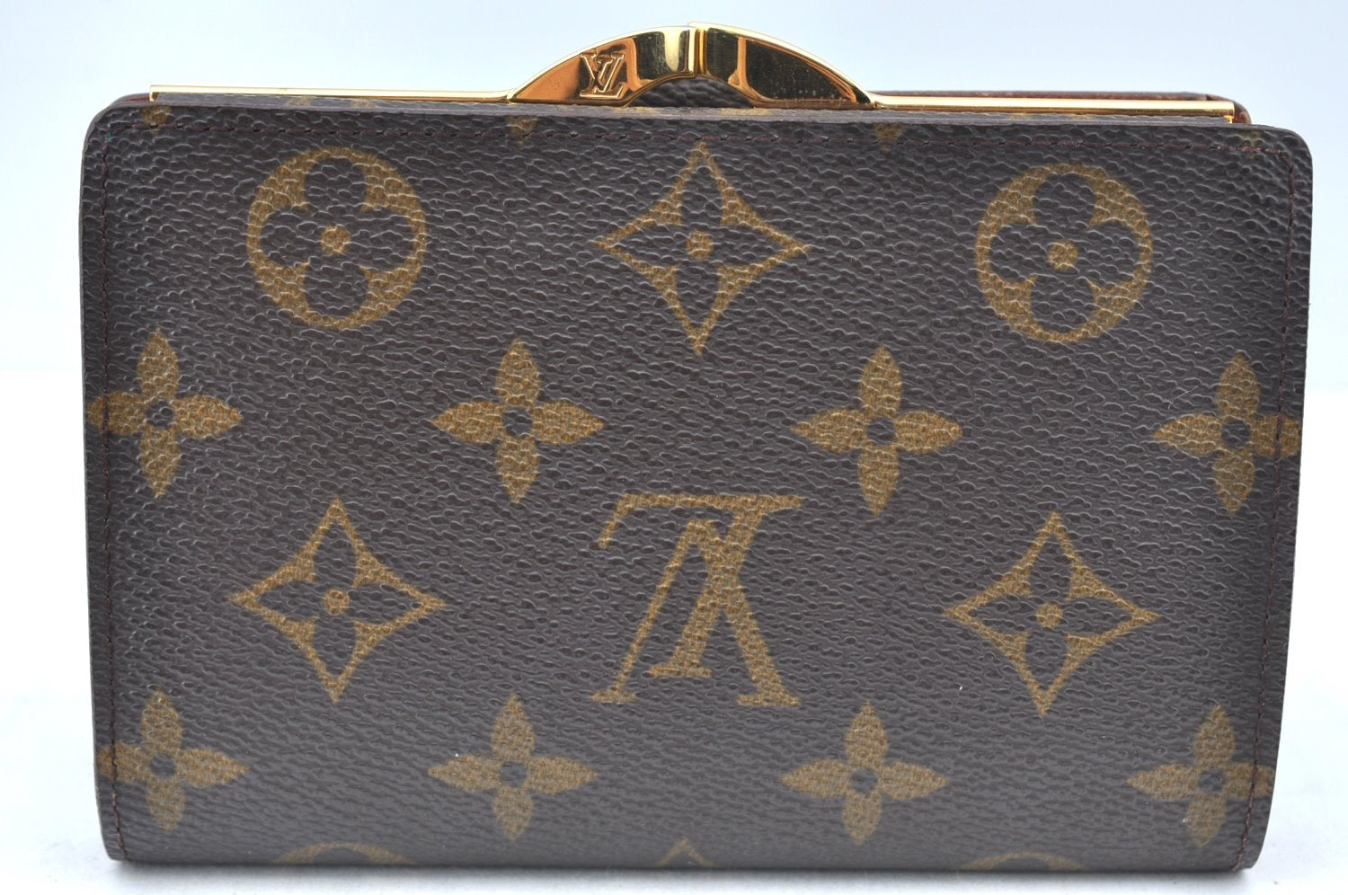 Auth Louis Vuitton Monogram Porte Monnaie Billets Viennois M61663 Wallet 0377H