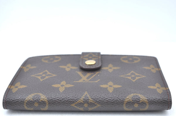 Auth Louis Vuitton Monogram Porte Monnaie Billets Viennois M61663 Wallet 0377H