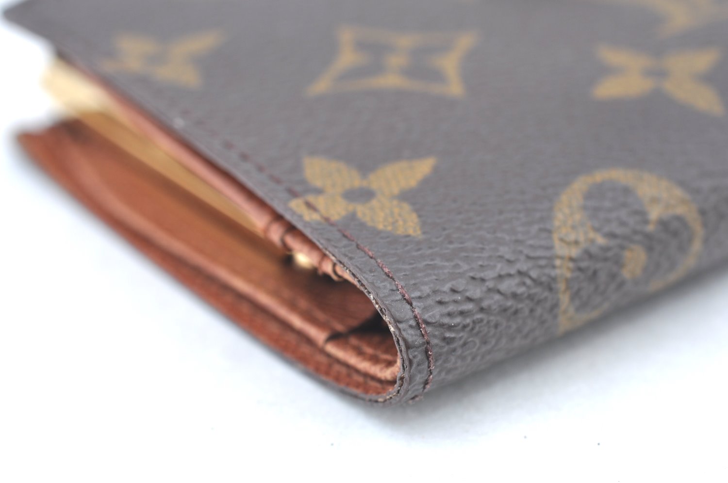 Auth Louis Vuitton Monogram Porte Monnaie Billets Viennois M61663 Wallet 0377H