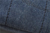 Authentic PRADA Canapa SS Denim 2Way Shoulder Hand Bag Purse B2439G Blue 0378D