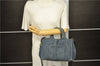 Authentic PRADA Canapa SS Denim 2Way Shoulder Hand Bag Purse B2439G Blue 0378D