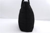Authentic GUCCI Vintage Shoulder Tote Bag Nylon Enamel Black 0380E