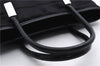 Authentic GUCCI Vintage Shoulder Tote Bag Nylon Enamel Black 0380E