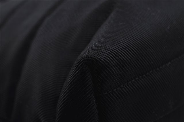 Authentic GUCCI Vintage Shoulder Tote Bag Nylon Enamel Black 0380E