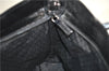 Authentic GUCCI Vintage Shoulder Tote Bag Nylon Enamel Black 0380E
