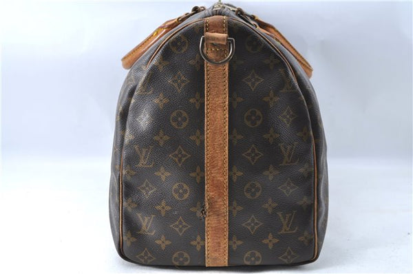 Auth Louis Vuitton Monogram Keepall Bandouliere 50 Boston Bag M41416 LV 0382B