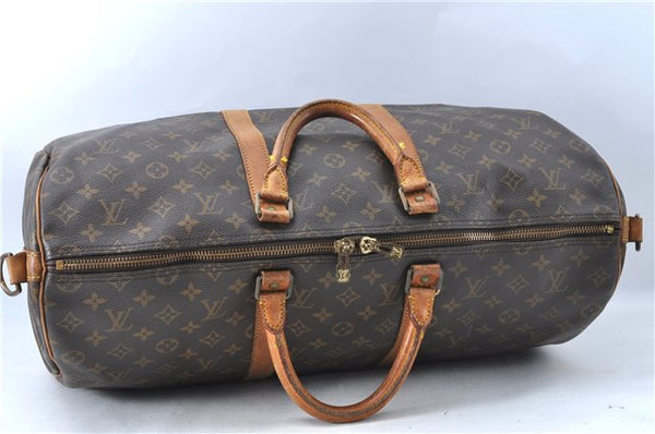 Auth Louis Vuitton Monogram Keepall Bandouliere 50 Boston Bag M41416 LV 0382B