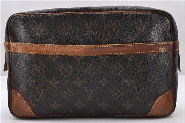 Auth Louis Vuitton Monogram Compiegne 28 Clutch Hand Bag M51845 LV Junk 0382D