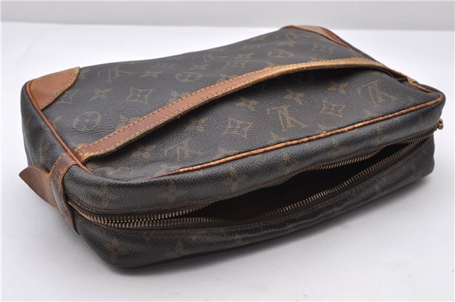 Auth Louis Vuitton Monogram Compiegne 28 Clutch Hand Bag M51845 LV Junk 0382D