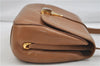 Authentic GUCCI Vintage Shoulder Bag Purse Leather Brown 0382E