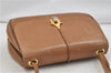 Authentic GUCCI Vintage Shoulder Bag Purse Leather Brown 0382E