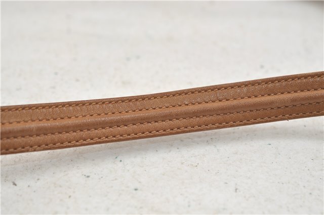 Authentic GUCCI Vintage Shoulder Bag Purse Leather Brown 0382E