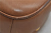 Authentic GUCCI Vintage Shoulder Bag Purse Leather Brown 0382E