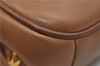 Authentic GUCCI Vintage Shoulder Bag Purse Leather Brown 0382E