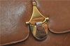 Authentic GUCCI Vintage Shoulder Bag Purse Leather Brown 0382E
