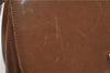 Authentic GUCCI Vintage Shoulder Bag Purse Leather Brown 0382E