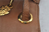 Authentic GUCCI Vintage Shoulder Bag Purse Leather Brown 0382E