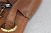 Authentic GUCCI Vintage Shoulder Bag Purse Leather Brown 0382E