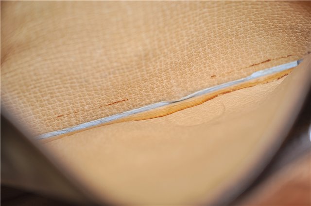 Authentic GUCCI Vintage Shoulder Bag Purse Leather Brown 0382E