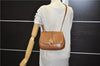 Authentic GUCCI Vintage Shoulder Bag Purse Leather Brown 0382E