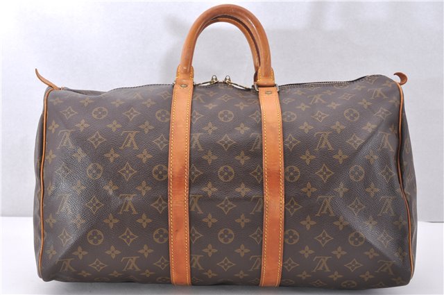 Authentic Louis Vuitton Monogram Keepall 45 Travel Boston Bag M41428 LV 0382F