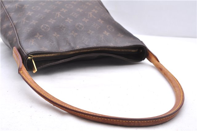 Authentic Louis Vuitton Monogram Looping GM Shoulder Bag M51145 LV 0383E
