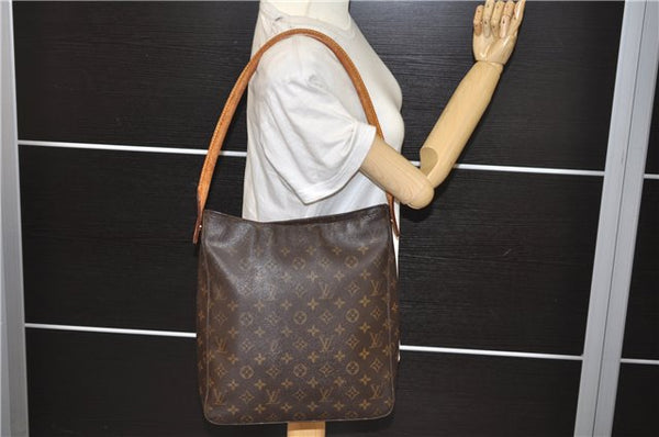 Authentic Louis Vuitton Monogram Looping GM Shoulder Bag M51145 LV 0383E