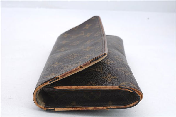 Authentic Louis Vuitton Monogram Pochette Twin GM Clutch Bag M51852 LV 0385D