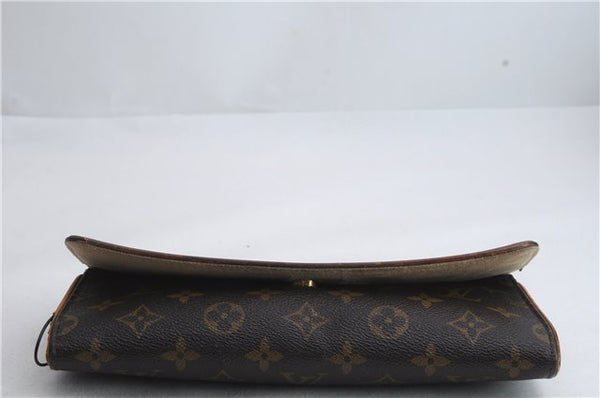 Authentic Louis Vuitton Monogram Pochette Twin GM Clutch Bag M51852 LV 0385D