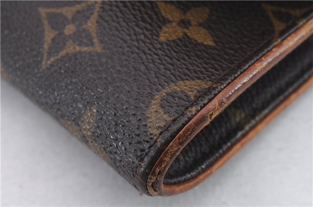 Authentic Louis Vuitton Monogram Pochette Twin GM Clutch Bag M51852 LV 0385D