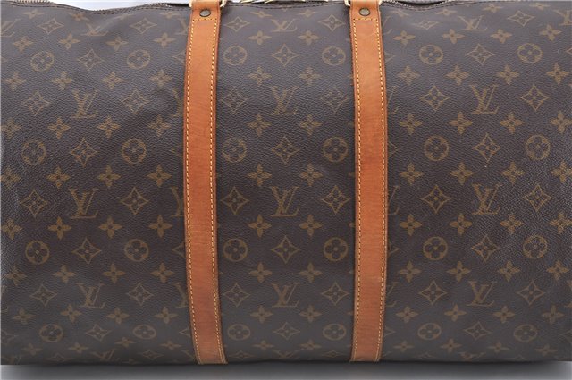 Authentic Louis Vuitton Monogram Keepall 55 Boston Bag M41424 LV 0386D