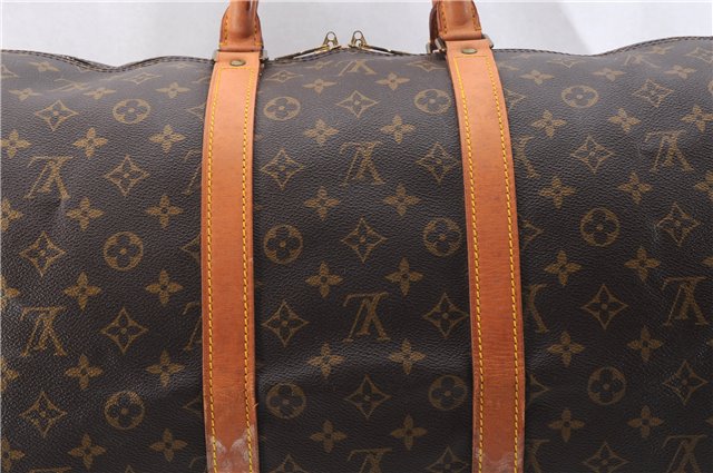 Authentic Louis Vuitton Monogram Keepall 55 Travel Boston Bag M41424 LV 0386F