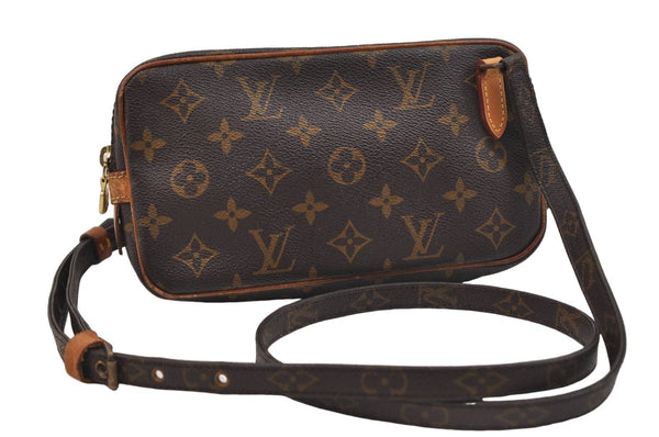 Authentic Louis Vuitton Monogram Marly Bandouliere Shoulder Bag M51828 LV 0388E