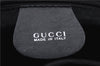 Authentic GUCCI Bamboo Backpack Purse Nylon Leather 0032058 Black 0389D