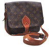 Auth Louis Vuitton Monogram Cartouchiere MM Shoulder Cross Bag M51253 LV 0390E