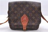 Auth Louis Vuitton Monogram Cartouchiere MM Shoulder Cross Bag M51253 LV 0390E
