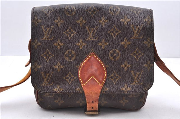 Auth Louis Vuitton Monogram Cartouchiere MM Shoulder Cross Bag M51253 LV 0390E