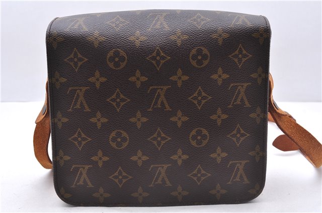 Auth Louis Vuitton Monogram Cartouchiere MM Shoulder Cross Bag M51253 LV 0390E