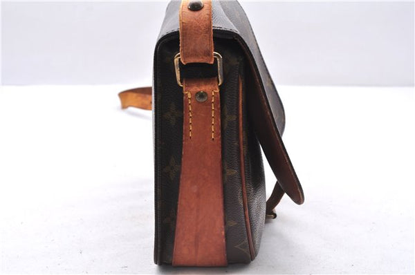Auth Louis Vuitton Monogram Cartouchiere MM Shoulder Cross Bag M51253 LV 0390E