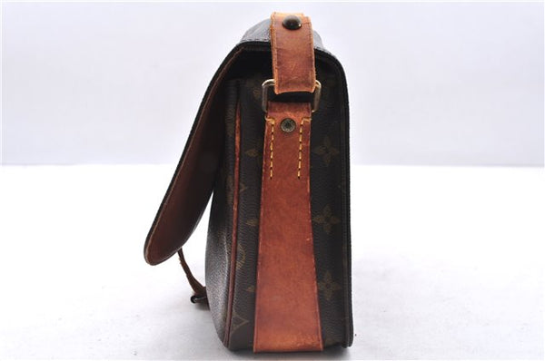 Auth Louis Vuitton Monogram Cartouchiere MM Shoulder Cross Bag M51253 LV 0390E