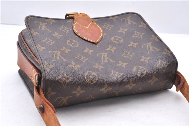 Auth Louis Vuitton Monogram Cartouchiere MM Shoulder Cross Bag M51253 LV 0390E