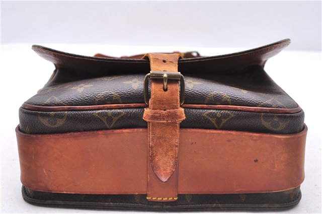 Auth Louis Vuitton Monogram Cartouchiere MM Shoulder Cross Bag M51253 LV 0390E