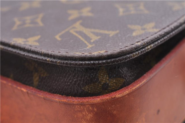 Auth Louis Vuitton Monogram Cartouchiere MM Shoulder Cross Bag M51253 LV 0390E