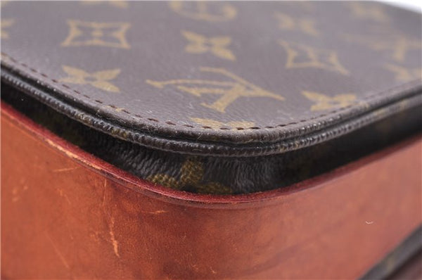 Auth Louis Vuitton Monogram Cartouchiere MM Shoulder Cross Bag M51253 LV 0390E